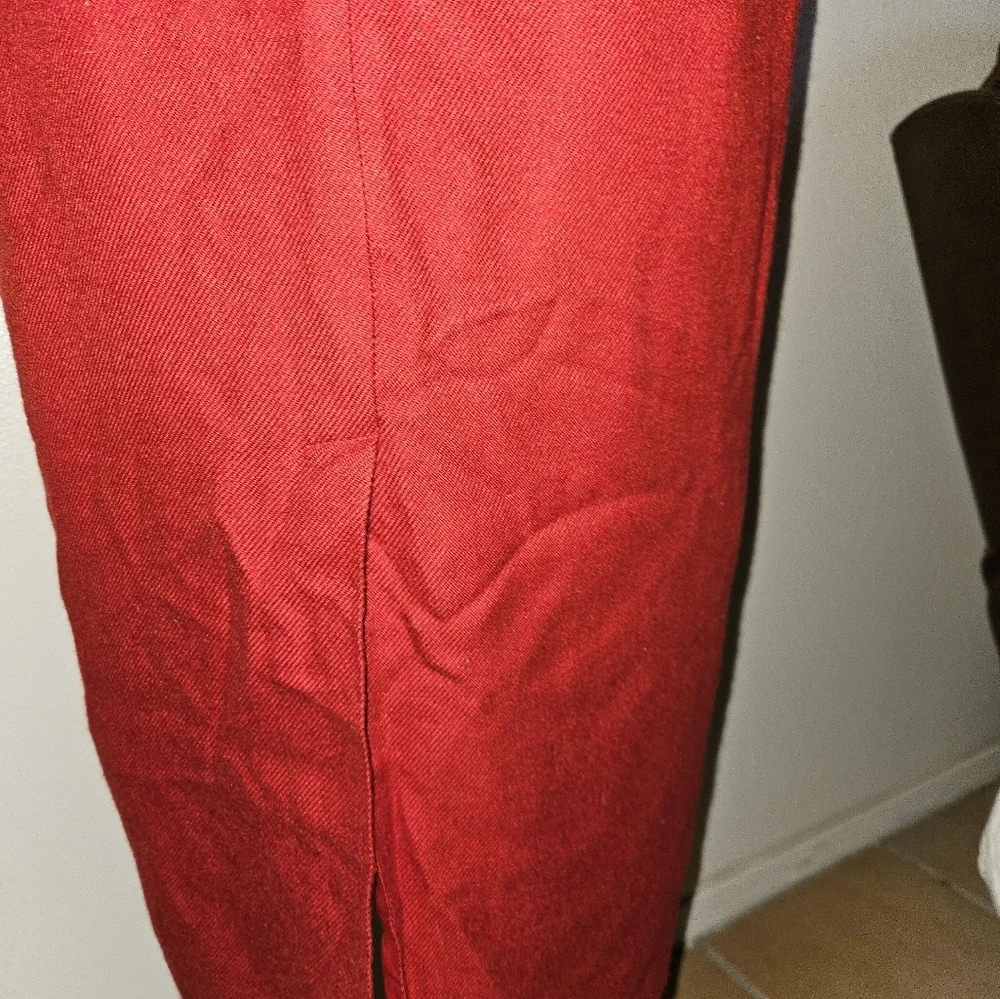 Tailor B Moss Womans Red Pencil Skirt Size 4 - Picture 7 of 11